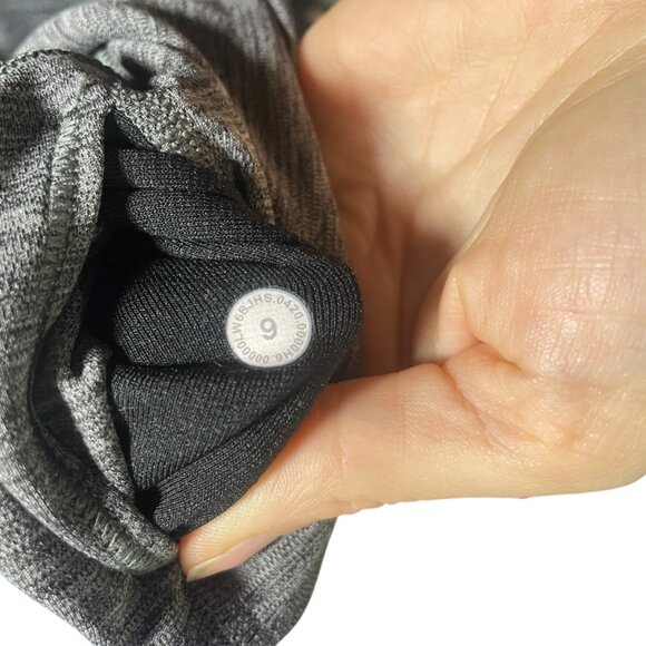 Lululemon Align Crop 21" High-Rise Leggings Heathered Black Size 6 - Picture 6 of 6